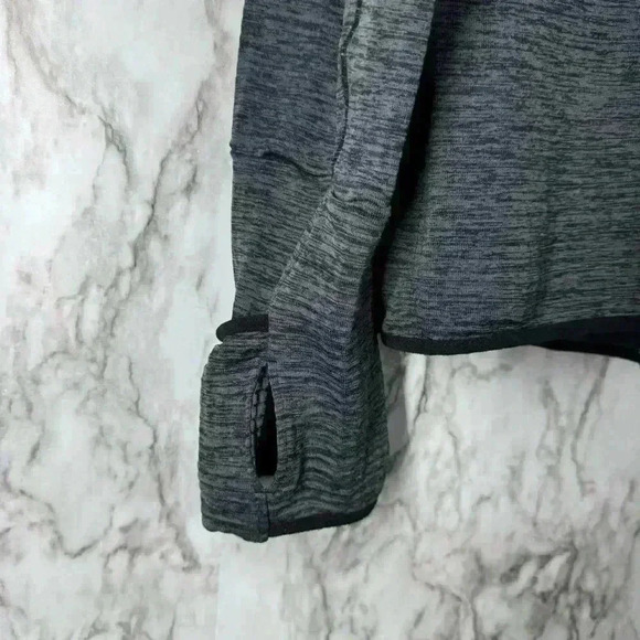 Women’s Nike DriFit Fleece-Lined Quarter Zip, XL, Grey/Black - Picture 4 of 7